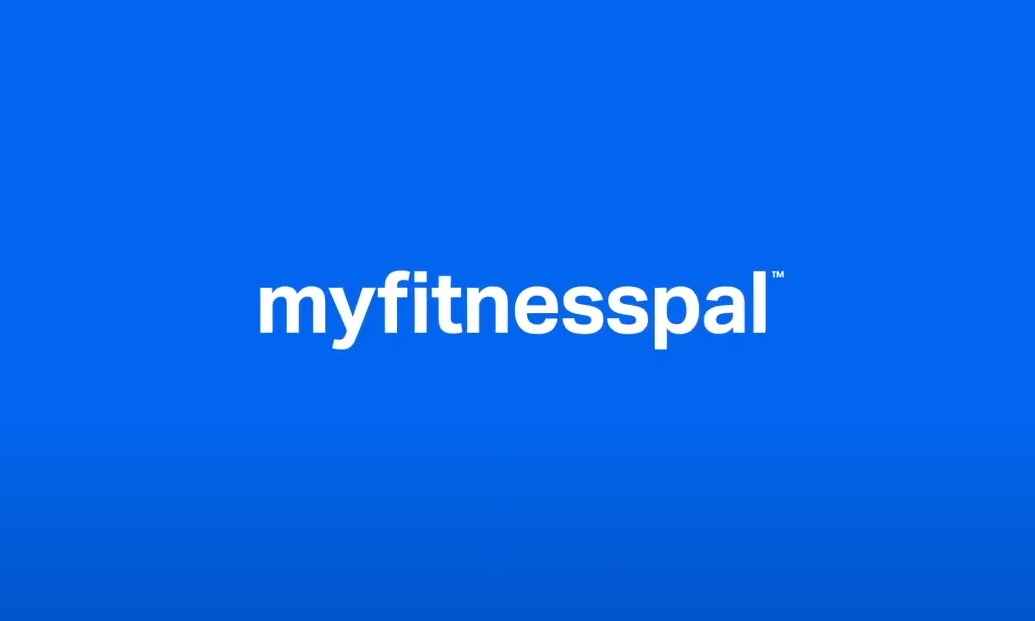 Logo MyFitnessPal fundo azul