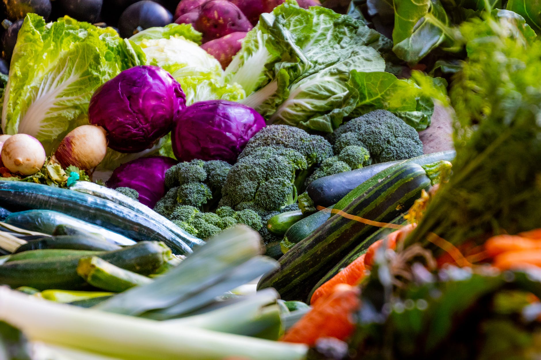 Diversos legumes e verduras