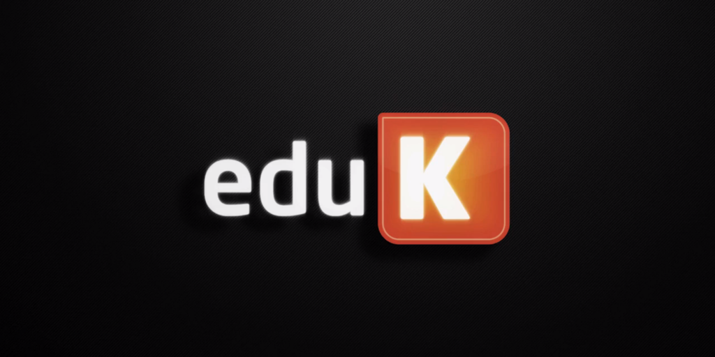 Logotipo EduK fundo preto