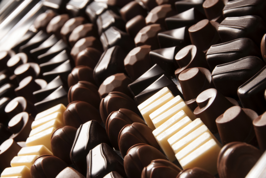 diferentes tipos de chocolate