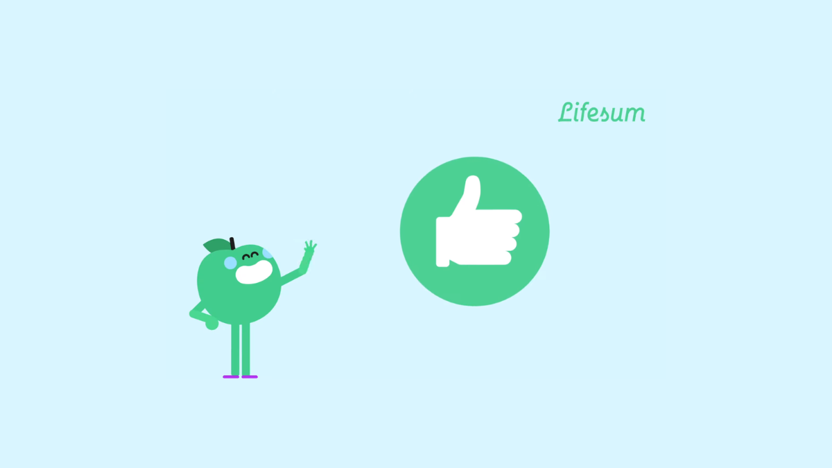 logo e nome do aplicativo Lifesum em fundo verde claro