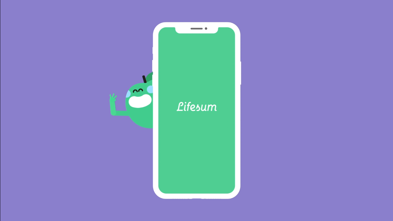tela de celular com o aplicativo lifesum aberto