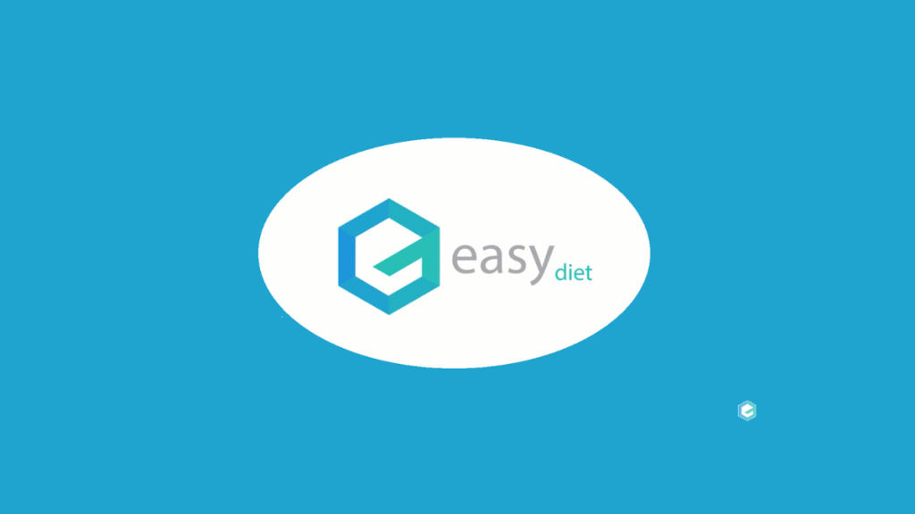 logo do Software EasyDiet em fundo azul