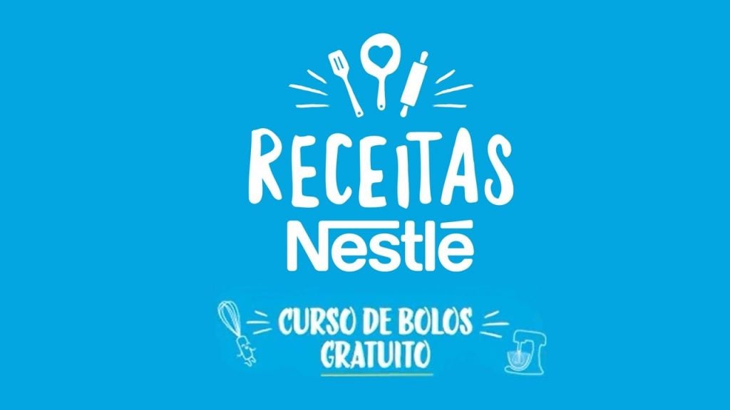 Logo Receitas Nestlé com Curso de Bolos