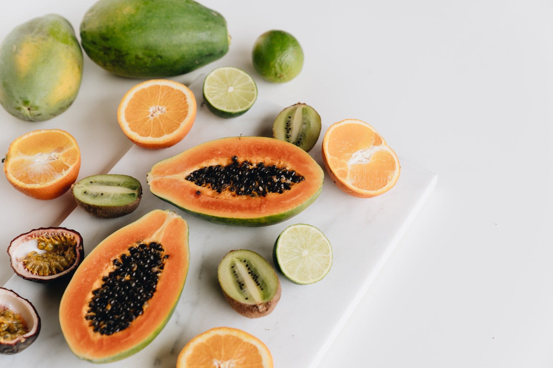 Suco detox de mamão