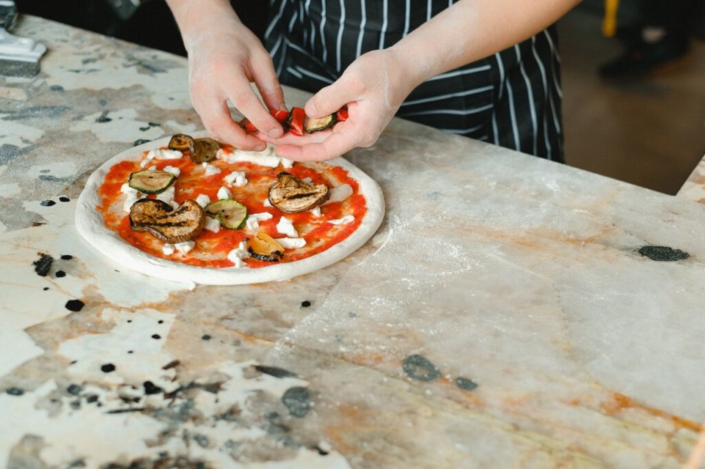 massa de pizza simples e rápida