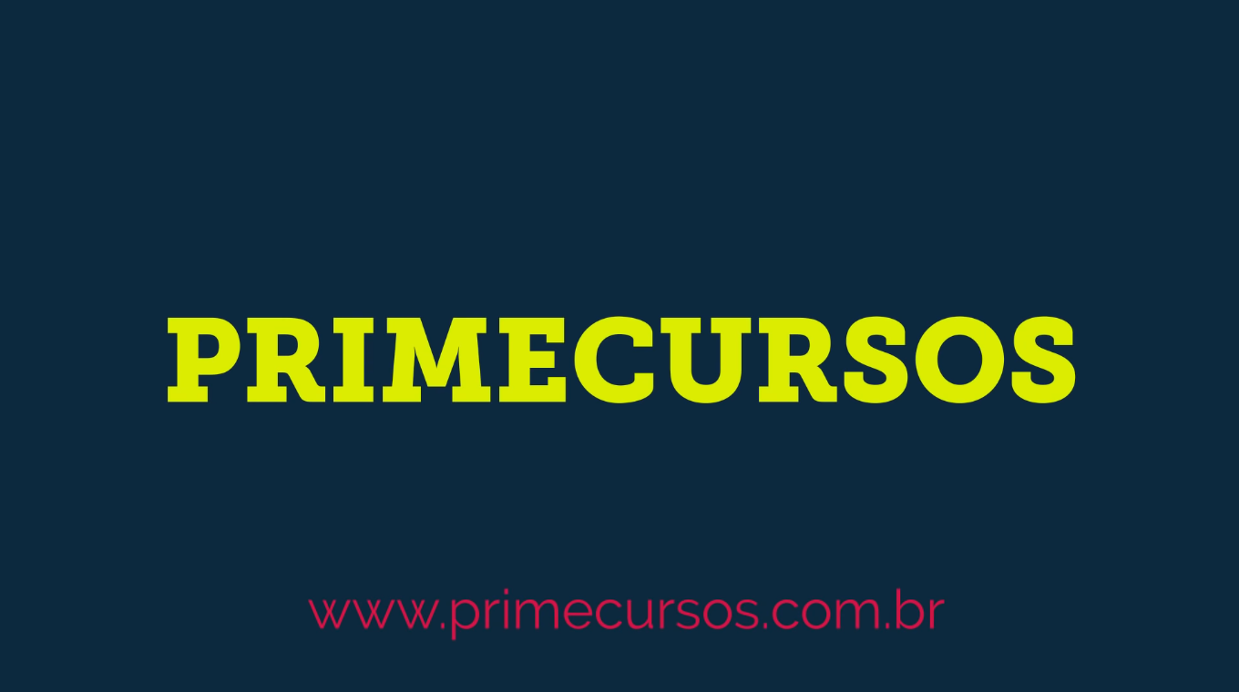 Logo Prime Cursos fundo azul