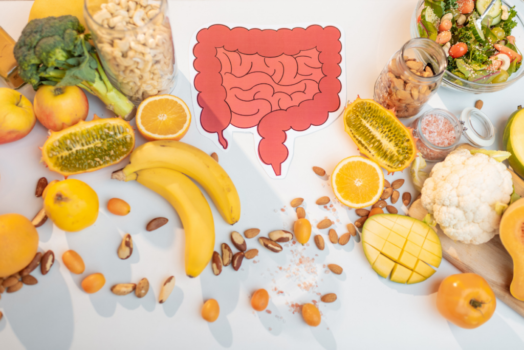frutas, cereais e intestino