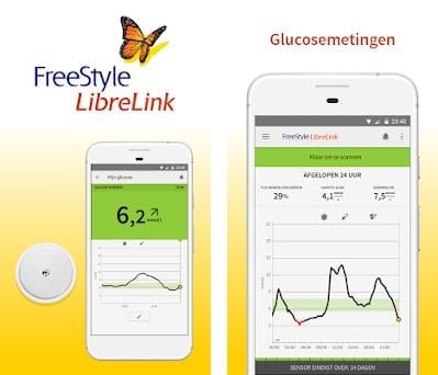 Celulares com aplicativo Freestyle libre