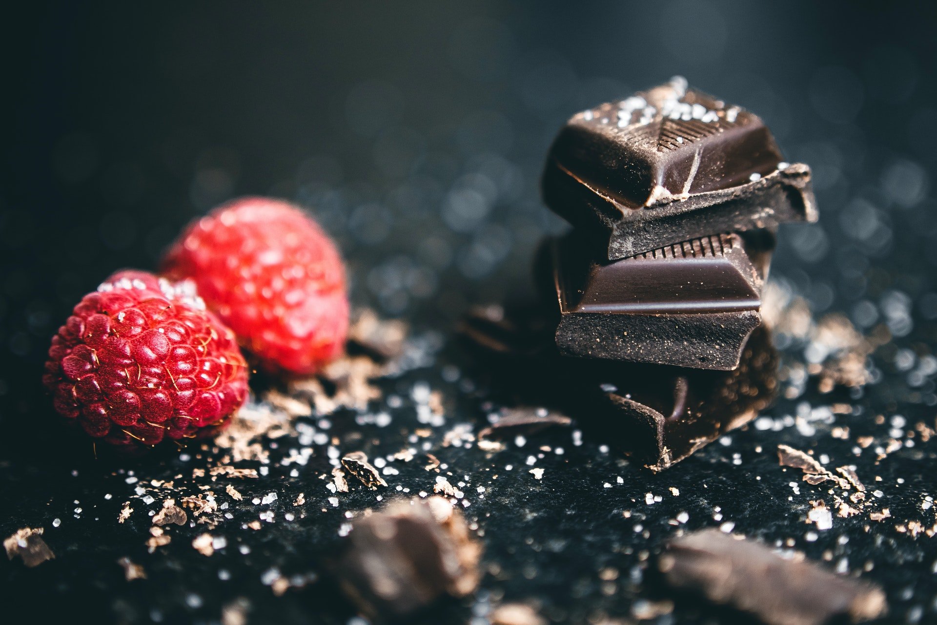 Chocolate e frutas vermelhas