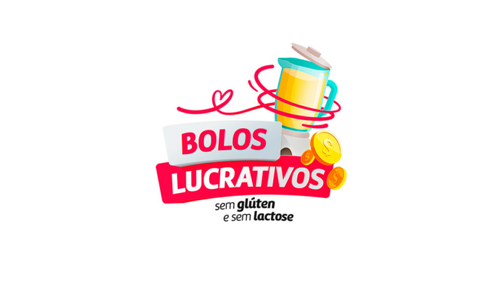 Logotipo Curso de Bolos Lucrativos sem Glúten e sem Lactose
