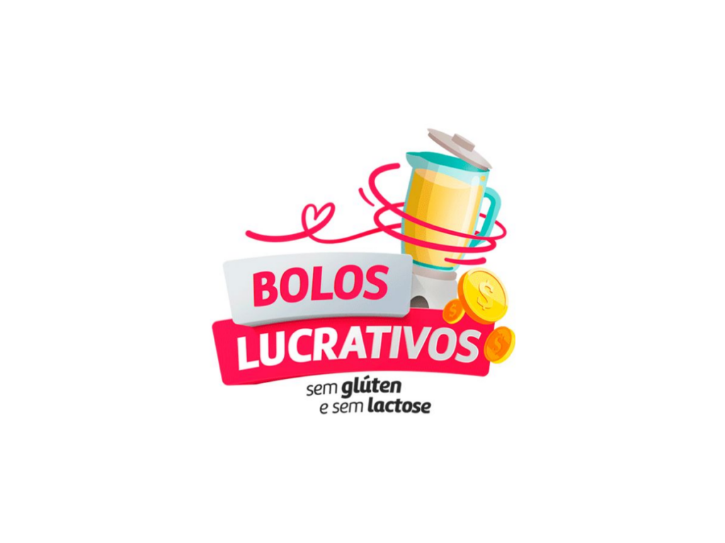 Logotipo Curso de Bolos Lucrativos sem Glúten e sem Lactose