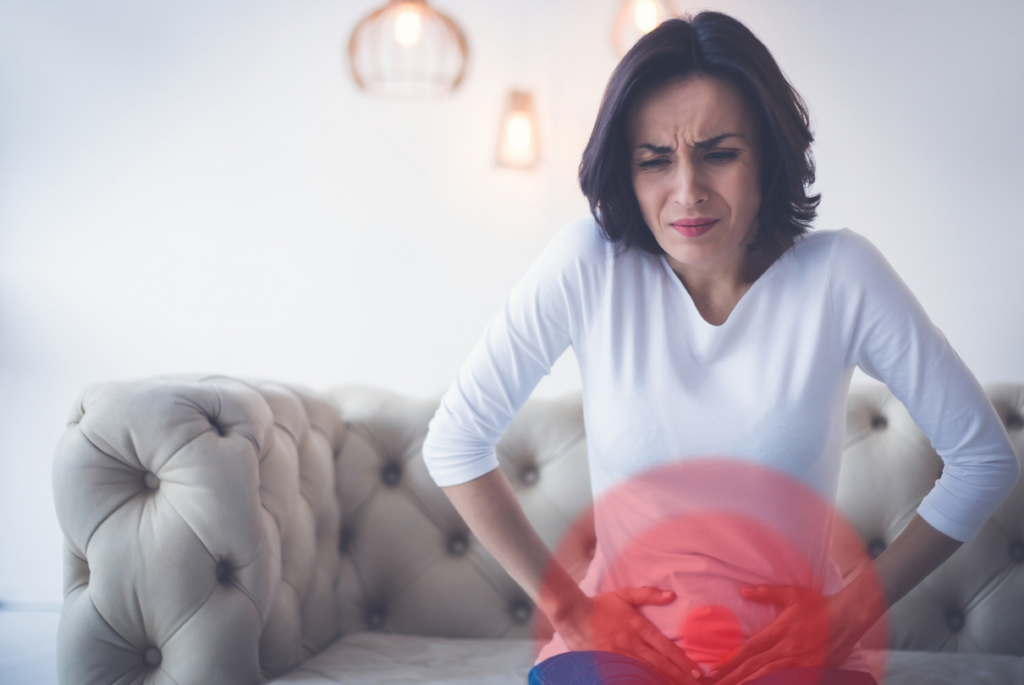 mulher com endometriose