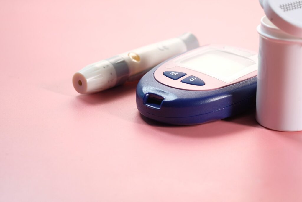 Medidor de glicose, para ser usado em conjunto com o Aplicativo Diabetes:M