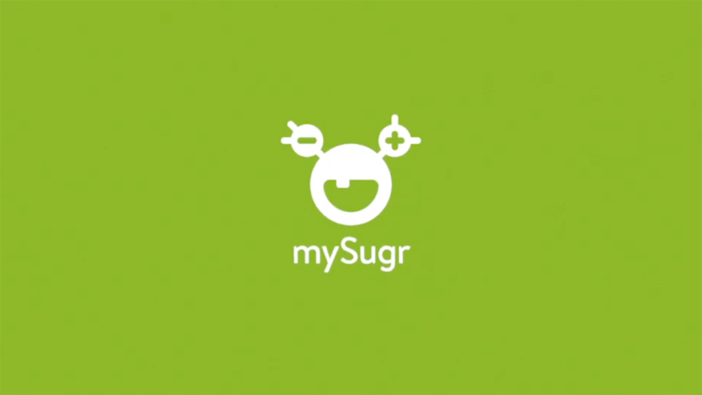 Logotipo Aplicativo My Sugr fundo verde