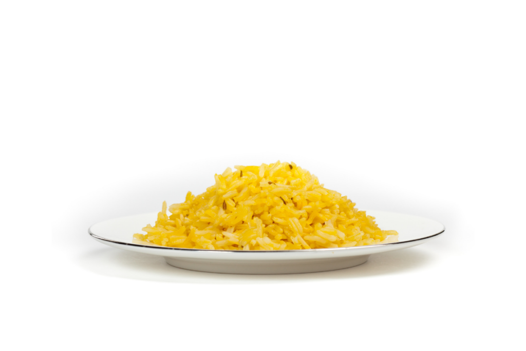 Arroz com cúrcuma