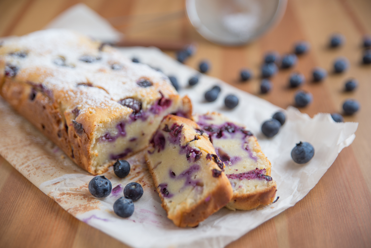 Bolo de mirtilo