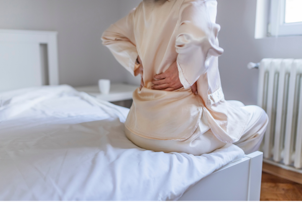 Mulher com fibromialgia