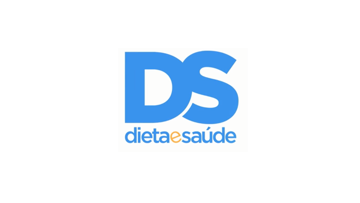 Logotipo Dieta e Saúde em azul com fundo branco