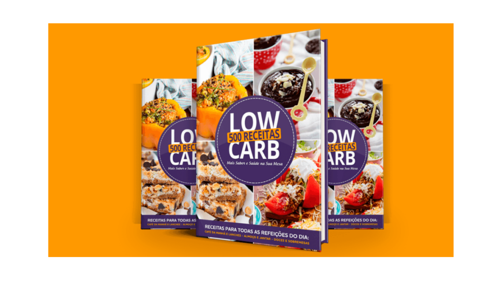 Logotipo e-book 500 Receitas Low Carb