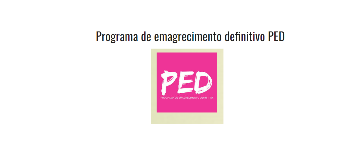 Logotipo Programa de Emagrecimento Definitivo em fundo branco