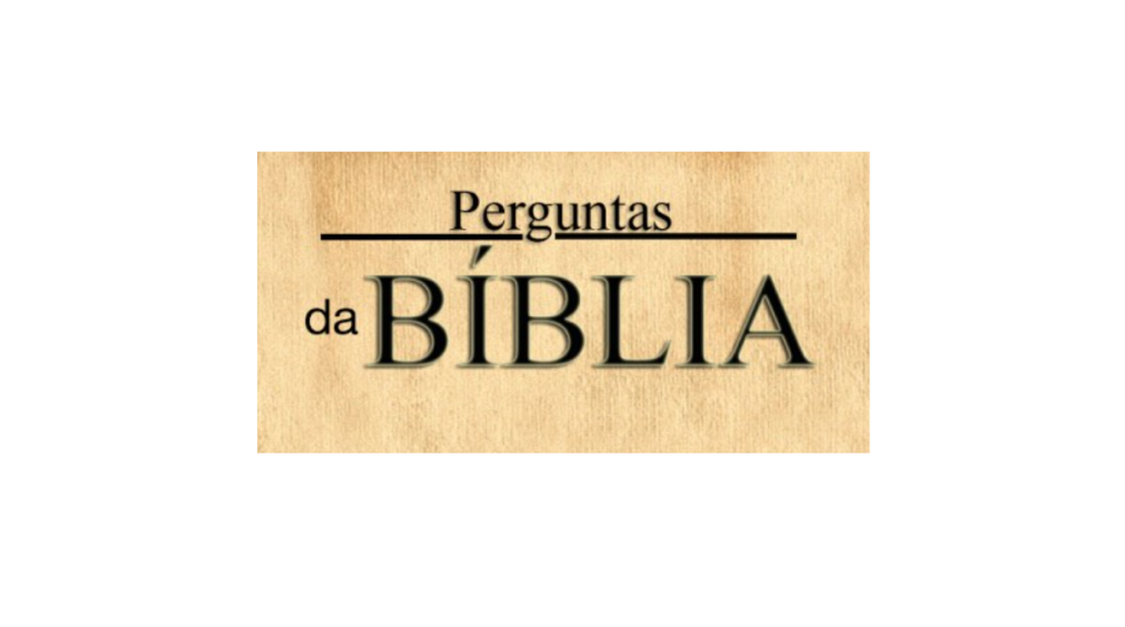 Logotipo Perguntas da Bíblia com fundo bege