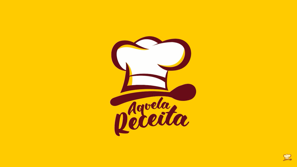 Logotipo App Aquela Receita com fundo laranja
