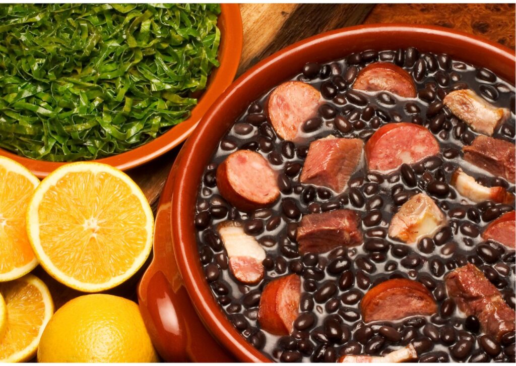 imagem com detalhes da receita de feijoada rápida