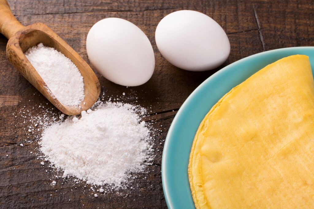 imagem com receita de crepioca fit