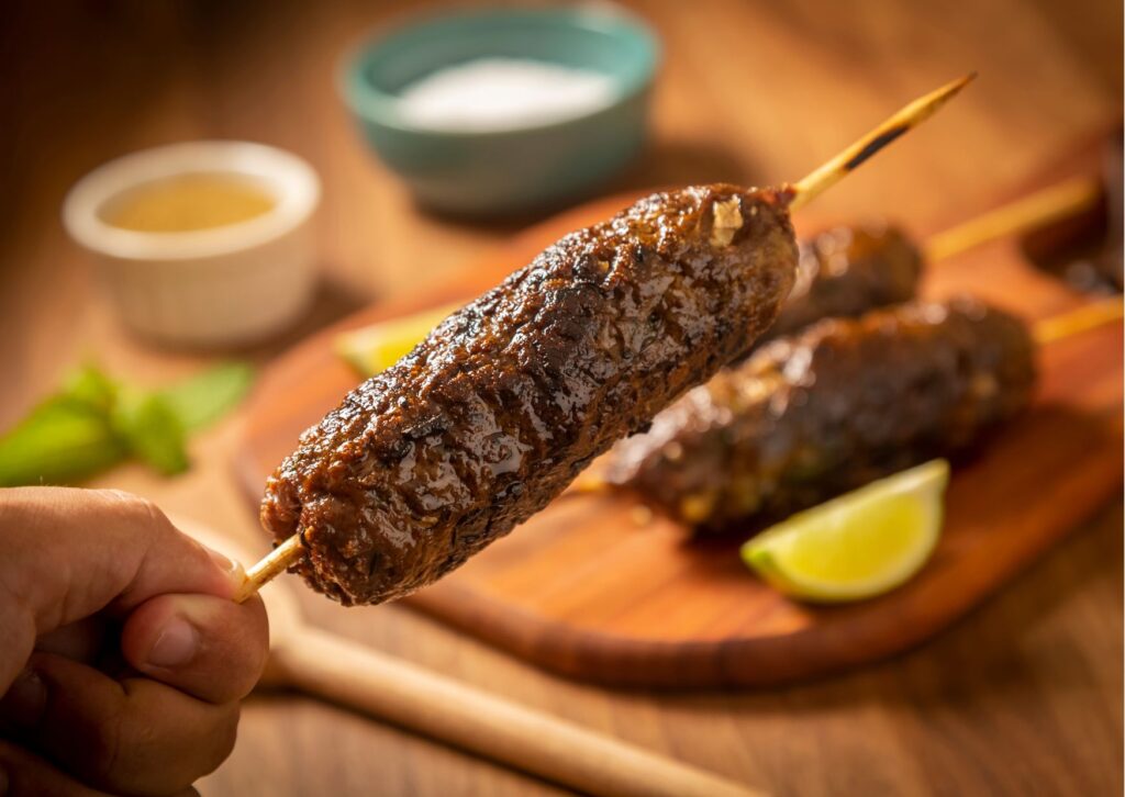 imagem demonstrando o preparo pronto de uma receita simples de kafta