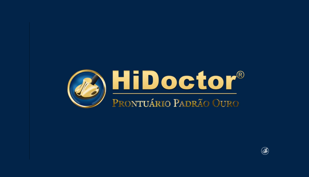 Logotipo HiDoctor® Clinic com fundo preto.