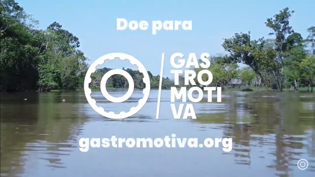 Logotivo Gastromotiva com rio ao fundo.