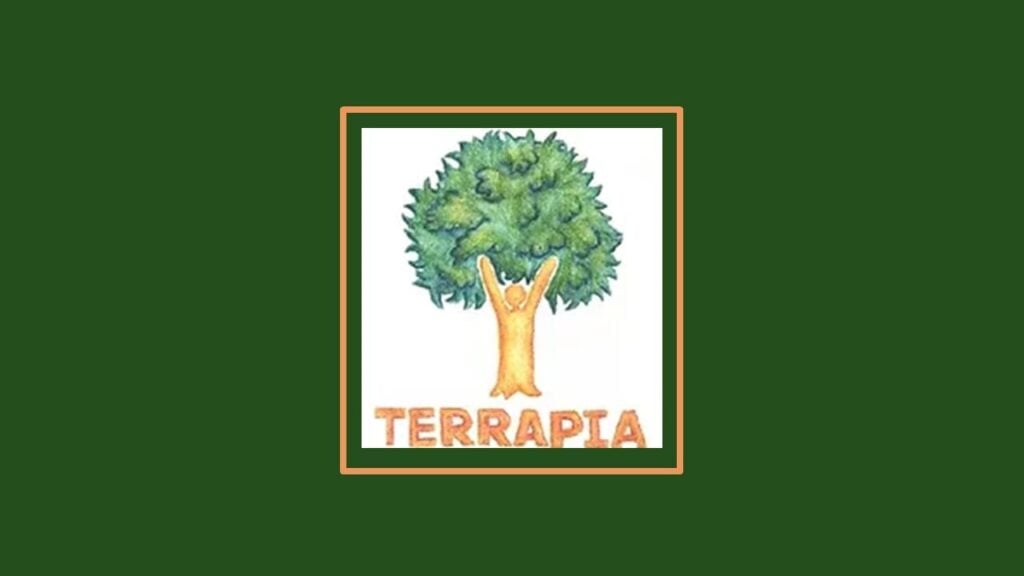 Terrapia com fundo verde