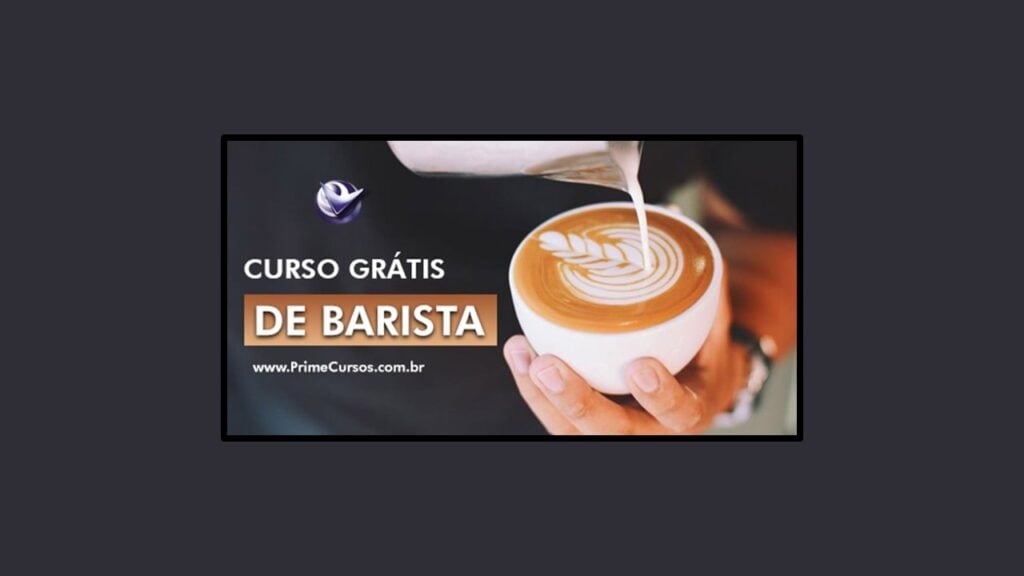 Propaganda do Curso de Barista Prime Cursos
