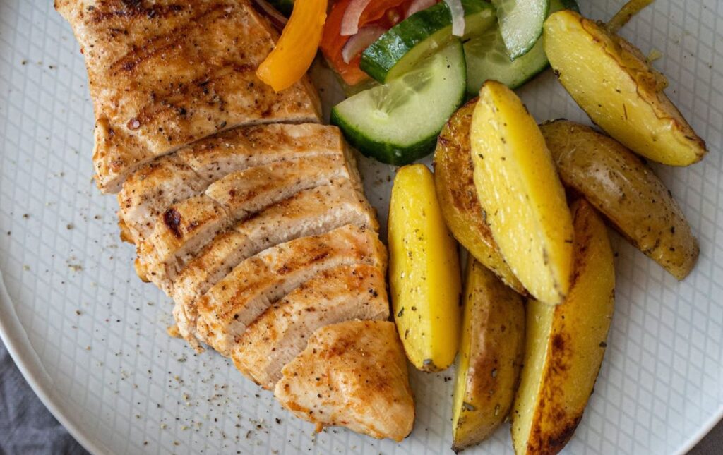Prato de frango com batata