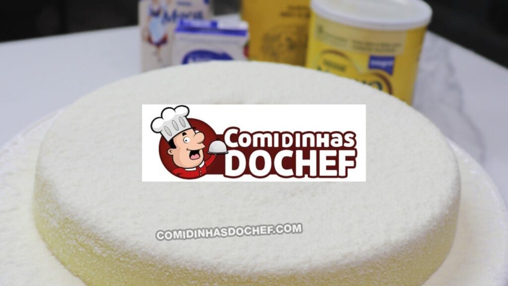 Pudim de leite ninho com logo do app