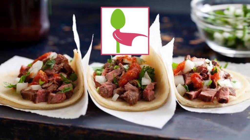Tacos caseiros com logo o Aplicativo SuperCook