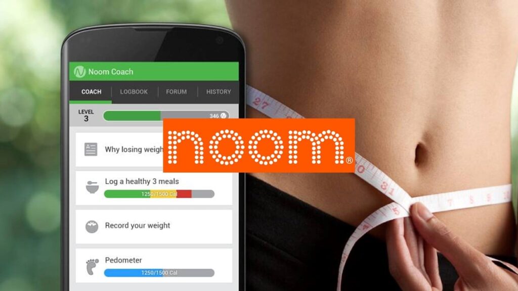 Interface do app com barriga e fita de medida em volta