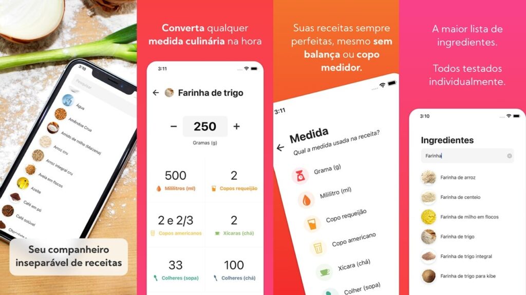 Interface do app